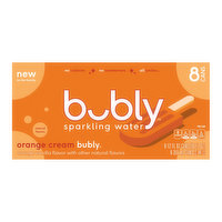 Bubly Orange Cream (8-pack), 96 Ounce