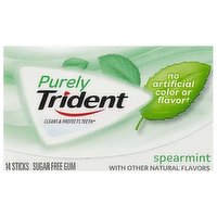 Purely Trident Spearmint Gum, 14 Each