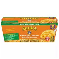 Annie's Microwavable Mac & Cheese, Real Aged Cheddar, 4.02 Ounce