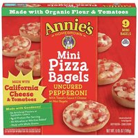 Annie's Mini Pizza Bagels, Pepperoni , 6.65 Ounce