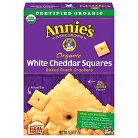 Annie's Organic Baked Snack Squares, White Cheddar, 7.5 Ounce