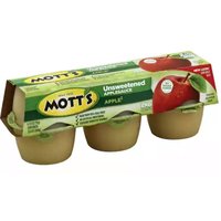 Motts Unsweetened Applesauce (Pack of 6), 22.8 Ounce