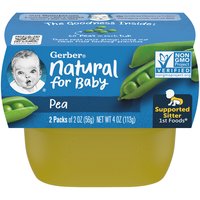 Gerber 1st Foods Natural for Baby Pea Baby Food, 4 Ounce