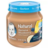 Gerber Nat Banana Blueberry, 4 Ounce