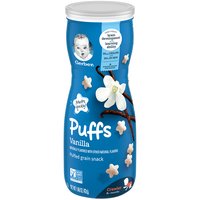 Gerber Puffs Vanilla Puffed Grain Snack, 1.48 Ounce