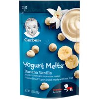 Gerber Graduates Yogurt Melts, Banana Vanilla, 1 Ounce