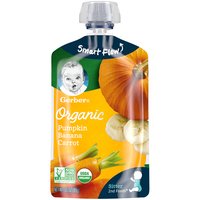 Gerber Organic 2nd Foods, Pumpkin, Bananas & Carrots, 3.5 Ounce