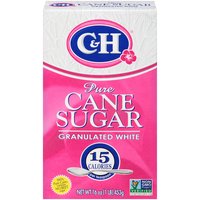 C&H Granulated Sugar, White, 16 Ounce