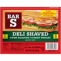 Bar-S Deli Shaved Oven Roasted Turkey Breast, 8 Ounce