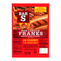 Bar-S Bun Length Franks, 3 Pound