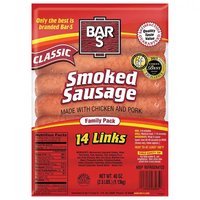 Bar S Smoked Sausage, 40 Ounce