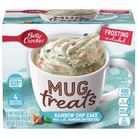 Betty Crocker Cake Mix, Mug Treats, Rainbow Chip, 13.9 Ounce