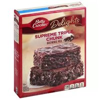 Betty Crocker Delights Brownie Mix, Supreme Triple Chunk, 17.4 Ounce