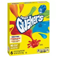 Fruit Gushers Snacks, Variety Pack, 4.8 Ounce