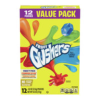 Fruit Gushers Fruit Flavored Snacks Variety Pack, 0.8 oz, 12 count, 9 Ounce