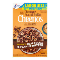 Cheerios Chocolate Peanut Butter Cereal Large Size, 14.2 Ounce