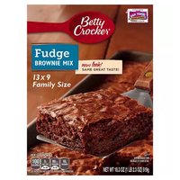 Betty Crocker Fudge Brownie Mix, Family Size, 18.3 Ounce