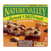 Nature Valley Sweet & Salty Nut Granola Bars, Dark Chocolate, Peanut & Almond, 7.44 Ounce