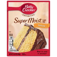 Betty Crocker Supermoist Cake Mix, Lemon, 15.25 Ounce