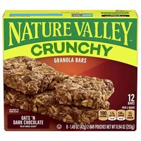 Nature Valley Crunchy Granola Bars, Oats 'N Dark Chocolate, 8.94 Ounce