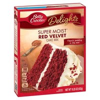 Betty Crocker Super Moist Cake, Red Velvet , 15.25 Ounce