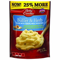 Betty Crocker Potatoes, Homestyle Butter & Herb Mashed Potatoes, 4.7 Ounce