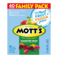 Mott's Assorted Fruit Flavored Snacks Family Size, 40 count, 32 Ounce