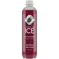 Sparkling Ice Beverage, Black Raspberry, 17 Ounce