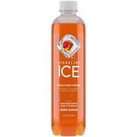 Sparkling Ice Beverage, Peach Nectarine, 17 Ounce