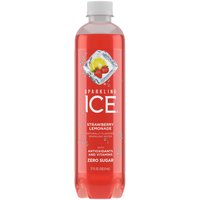 Sparkling Ice Beverage, Strawberry Lemonade, 17 Ounce