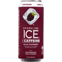 Sparkling Ice Water, Black Raspberry, Caffeine, 16 Ounce