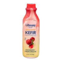 Lifeway Cranberry Crème Brûlée Kefir Cultured Lowfat Milk Limited Edition, 32 Ounce