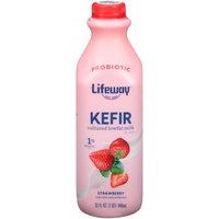 Lifeway Kefir Cultured Low-fat Milk, Strawberry, 32 Ounce