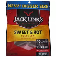 Jack Links Beef Jerky, Sweet & Hot, 3.25 Ounce