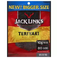 Jack Links Beef Jerky, Teriyaki, 3.25 Ounce
