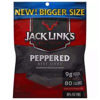 Jack Links Beef Jerky, Peppered, 3.25 Ounce
