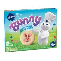 Pillsbury Ready To Bake Bunny Shape Cookies, 9.1 Ounce