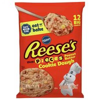 Pillsbury Big Deluxe Cookie Dough, Peanut Butter Cookies, 16 Ounce