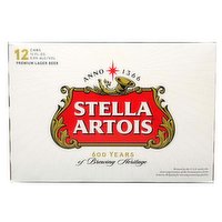 Stella Artois 12 Pk Cans, 144 Ounce