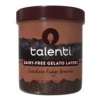 Talenti Dairy-Free Gelato Layers Chocolate Fudge Brownie, 16 Ounce