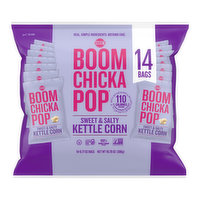 Angie's Boom Chika Pop Sweet & Salty Kettle Corn Popcorn (14-count), 10.78 Ounce