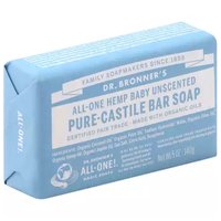 Dr. Bronner's Bar Soap, Pure-Castile Baby Unscented, 5 Ounce