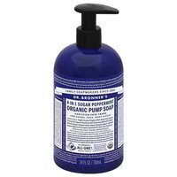 Dr. Bronner's Organic Pump Soap, Sugar Peppermint, 24 Ounce