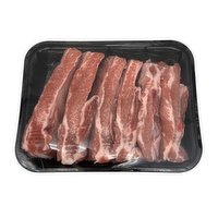 Fresh Pork Cut Riblets, BBQ Style, 1 Pound
