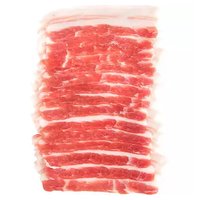 Sliced Pork Belly, Previously Frozen, 1 Pound