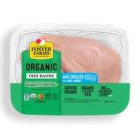 Foster Farms Organic Chicken Breast, Boneless, Skinless, 1 Pound