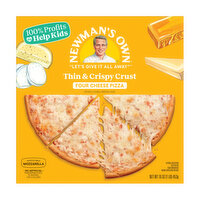 Newman's Own Thin and Crispy Crust Four Cheese Pizza, 16 Ounce