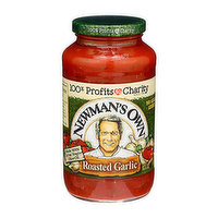 Newman's Pasta Sauce, Roasted Garlic, 24 Ounce