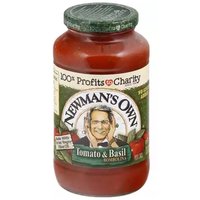 Newman's Own Pasta Sauce, Tomato & Basil Bombolina, 24 Ounce