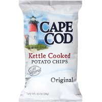 Cape Cod Original Kettle Cooked Potato Chips, 8 Ounce